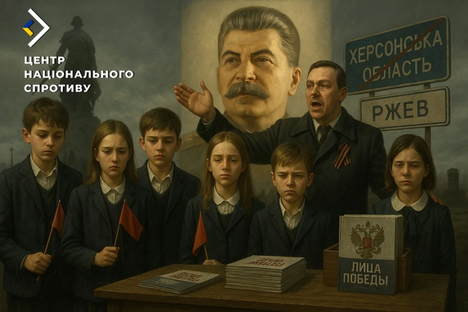 Вчать любити сталіна: окупанти організували для дітей з Херсонщини пропагандистські