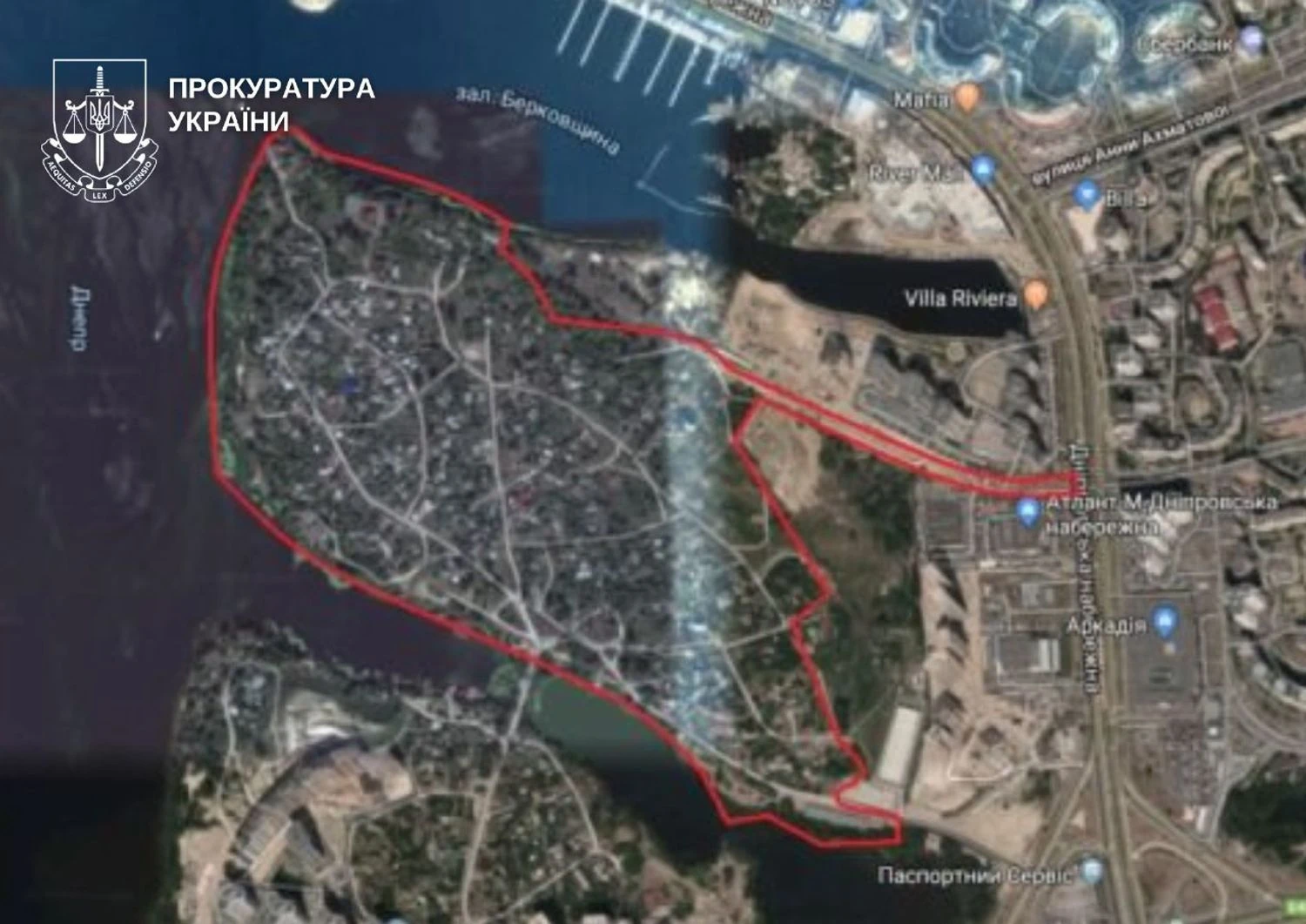 Частина - в межах прибережних захисних смуг Дніпра: суд розірвав договір оренди 40 га землі із товариством, пов