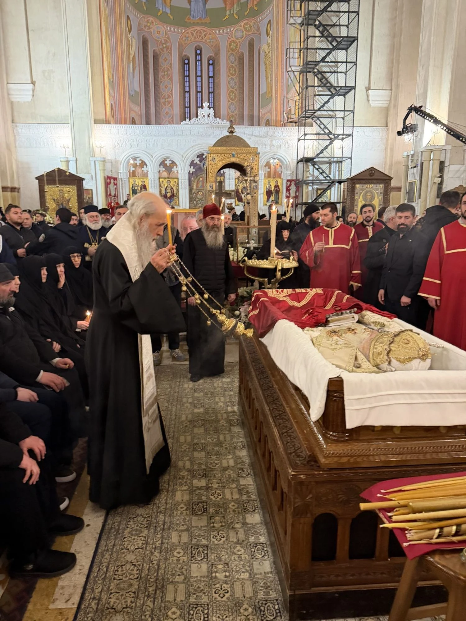 Не лише спецпредставник путіна – на прощанні з патріархом Грузії побував митрополит УПЦ МП