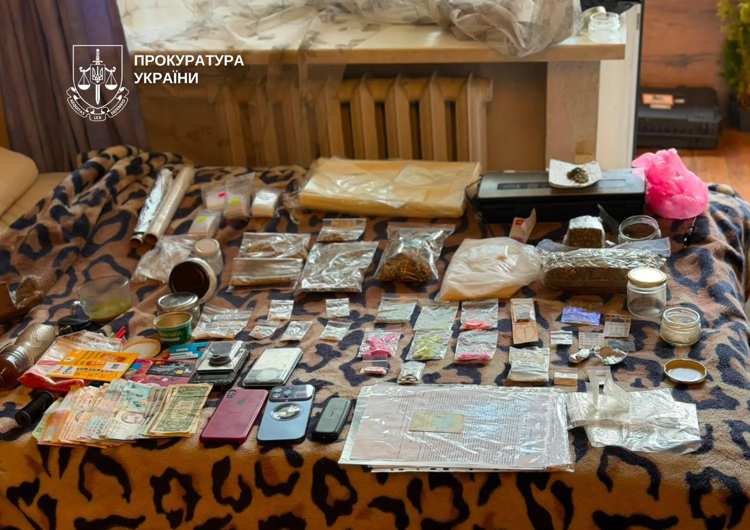 У Києві затримали організатора нарковечірок – у нього вдома знайшли 2,5 кг наркотиків та психотропів “на будь-який смак”